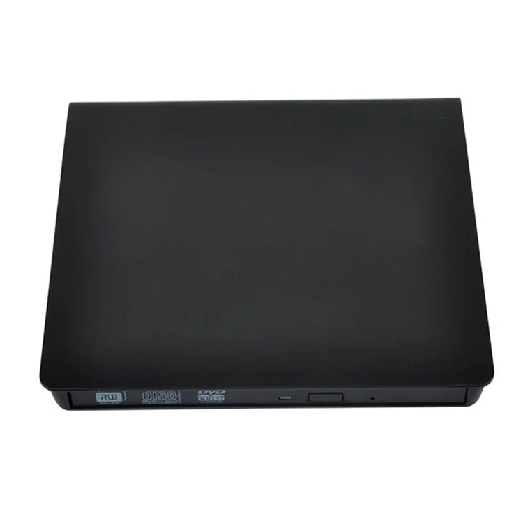 663 USB3.0 Computer Laptop External Optical Drive Burner Brushed High Speed CD DVD Burner - Black