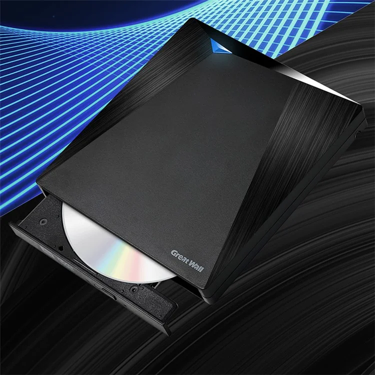 GREAT WALL OD101 Portable External Optical Drive Case Laptop DVD Burner Slim Disc Player CD Reader