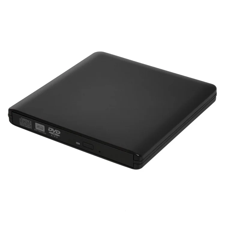 ODP1203S Lettore ottico esterno portatile USB3.0 Slim Custodia in lega di alluminio 8X Registratore DVD mobile - Nero