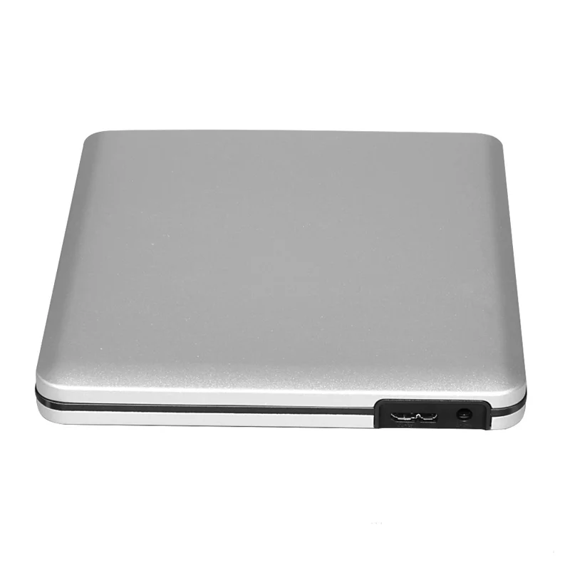 ODP1203S Portable Slim USB3.0 External Optical Drive Aluminum Alloy Case 8X Mobile DVD Recorder Burner - Silver