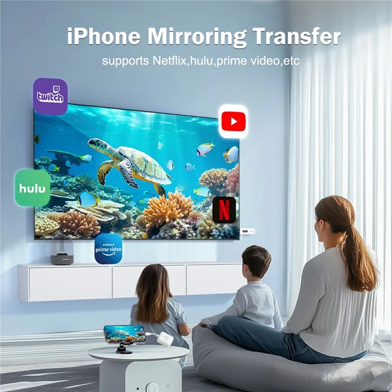 LEMORELE P300 Wireless HD Transmitter / Receiver Adapter HDTV Video Streaming System Support 1080P