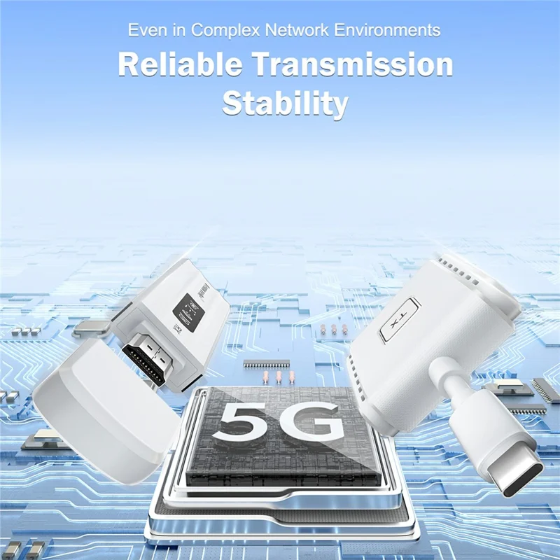 LEMORELE P300 Wireless HD Transmitter / Receiver Adapter HDTV Video Streaming System Support 1080P