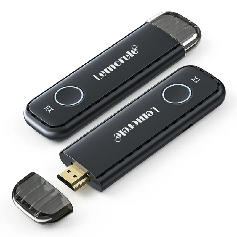 LEMORELE G57 50m Range HDTV Wireless Same-Frequency Transmitter 1080P 2.4GHz / 5GHz WiFi Screen Mirroring Device For Meetings Teaching Home