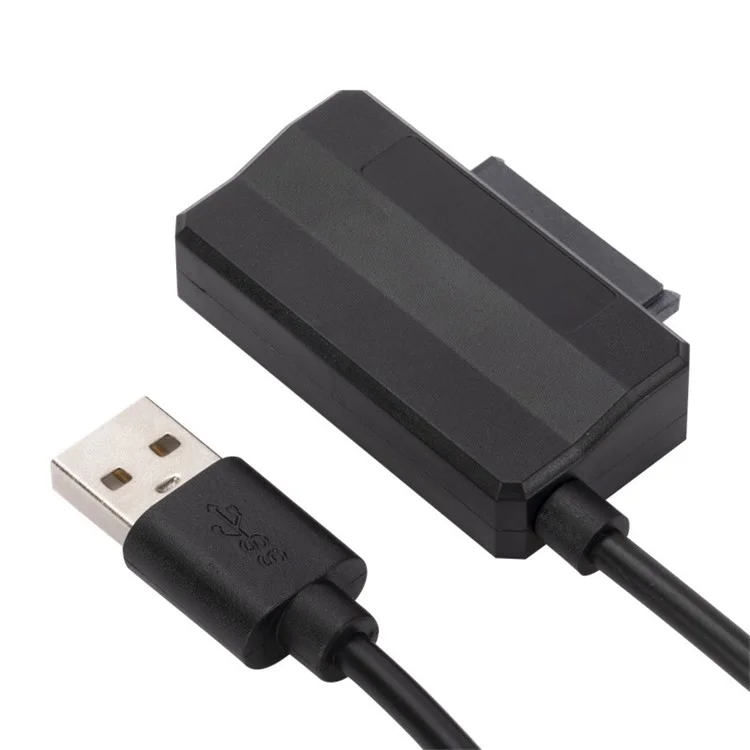 USB Optical Drive Data Cable USB to SATA 6+7Pin Slimline Notebook Optical Drive Cable USB2.0 Optical Disc Drive Cable