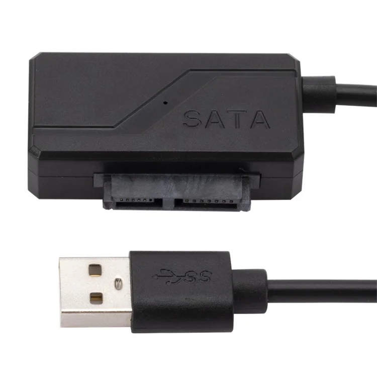 USB Optical Drive Data Cable USB to SATA 6+7Pin Slimline Notebook Optical Drive Cable USB2.0 Optical Disc Drive Cable
