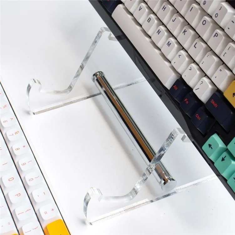 YX003-2 Keyboard Desktop Display Stand Transparent Gaming Keyboard Acrylic Holder Rack for Home Office
