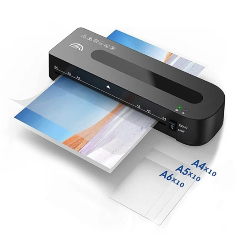 FANGNUO FN333 Laminadora de Baja Ruido A4 para Oficina Documento Foto Máquina de Laminación (Bolsa de Laminación A4 / A5 / A6 * 10) - Enchufe de EE. UU.