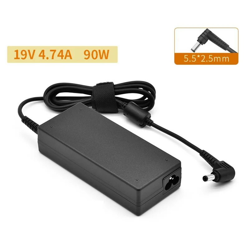Adattatore di alimentazione per laptop ASUS da 90W, 19V 4,74A Caricatore rapido, connettore 5,5x2,5mm - Spina EU