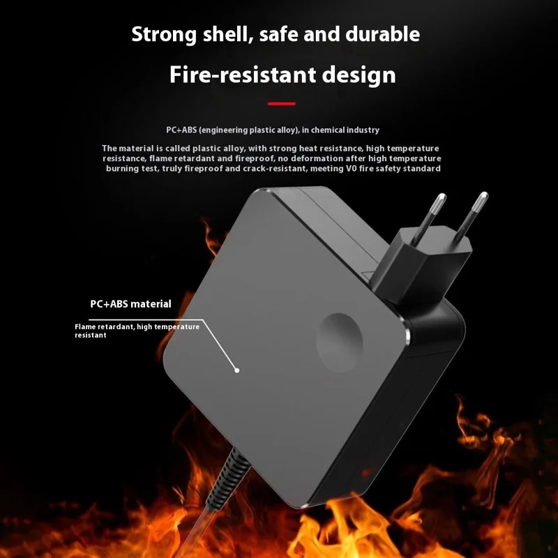 For Lenovo 65W Laptop Power Adapter 20V 3.25A Notebook Charger, 4.0x1.7mm Connector - EU Plug