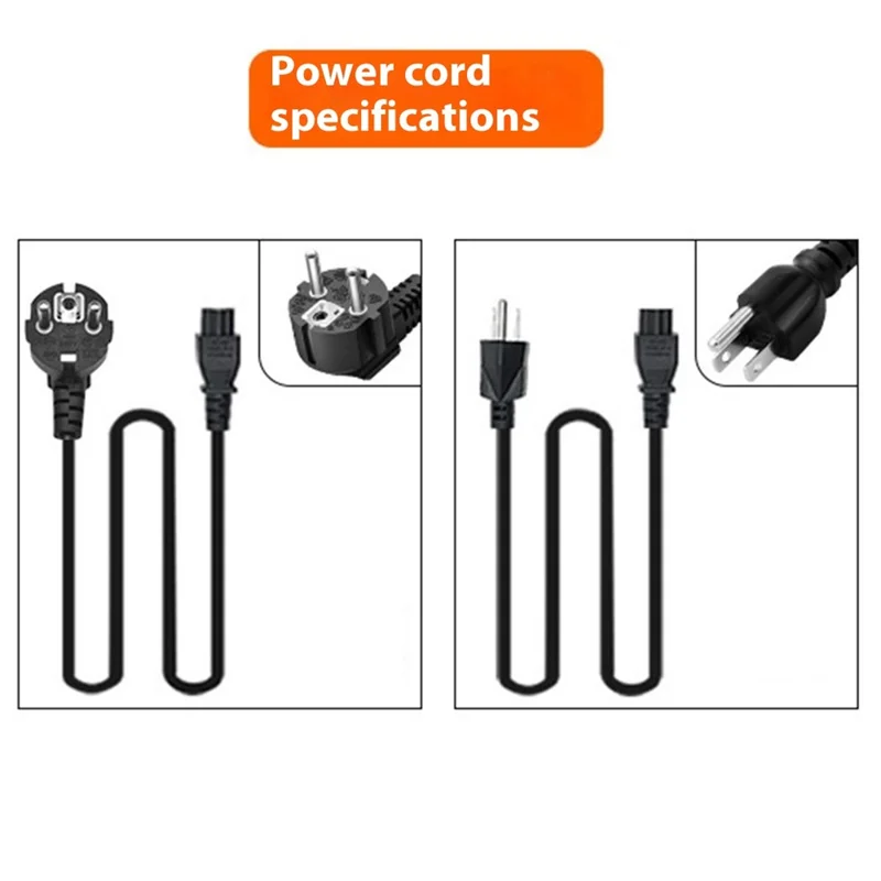 For Acer Laptop Power Adapter 65W 19V 3.42A Round Tip Charger, 5.5x1.7mm Connector - US Plug