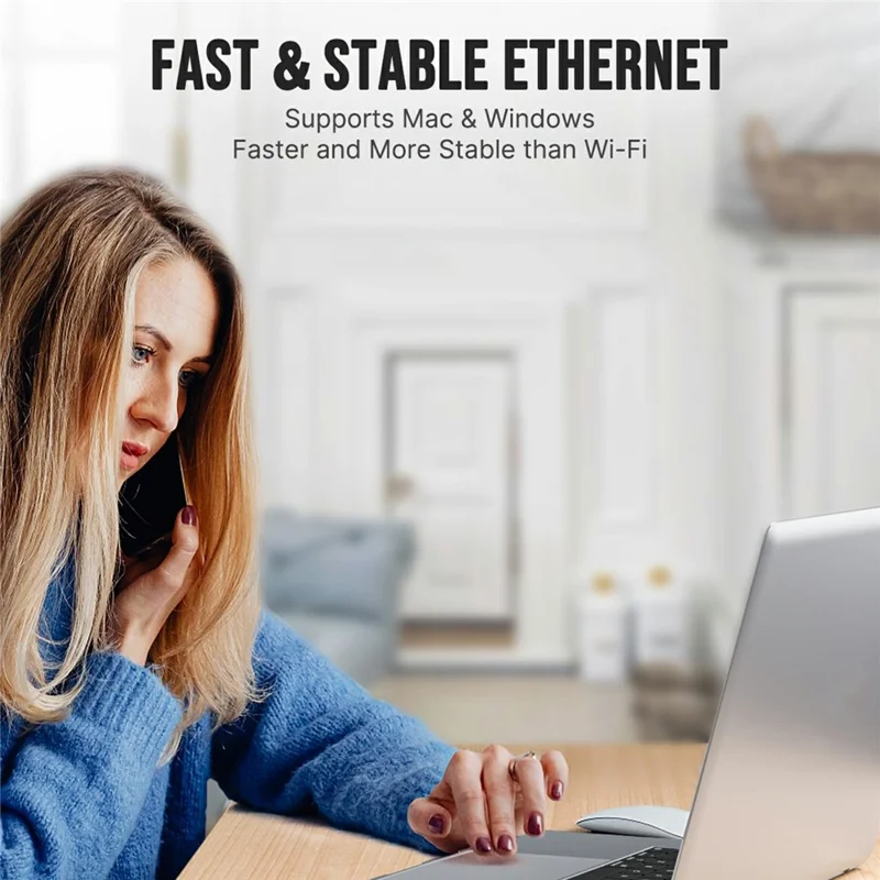 LEMORELE TC19 8 in 1 Type-C Hub Adapter Multiport Docking Station with HD 4K  /  PD Charging  /  Ethernet