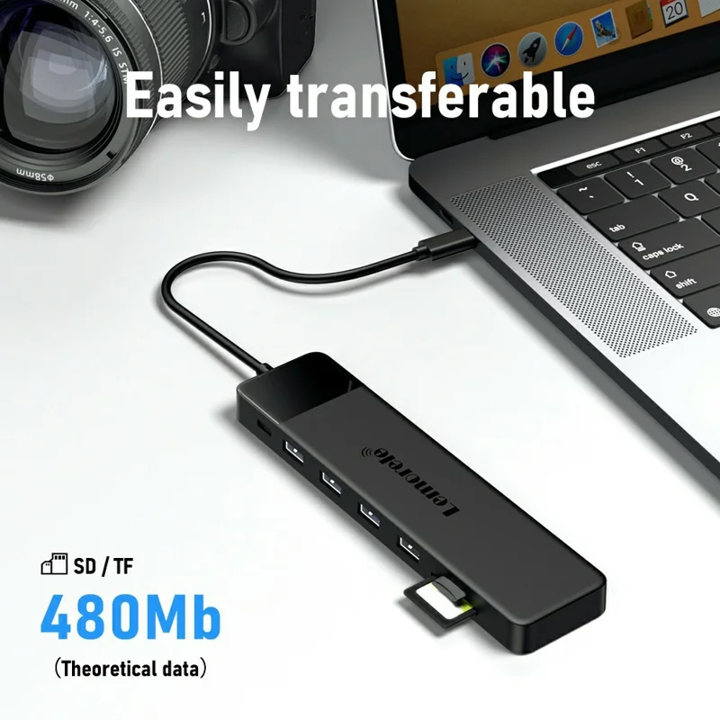 LEMORELE TC200 13 in 1 USB-C Hub Adapter Multi-Functional Docking Station with HD / VGA / USB Ports for Home / Office