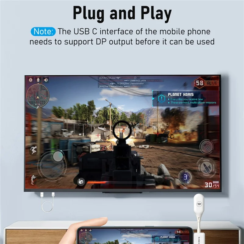 LEMORELE P10 50m Wireless HDTV Transmitter and Receiver Set 1080P 60Hz 5G WiFi HDMI Extender Kit - White