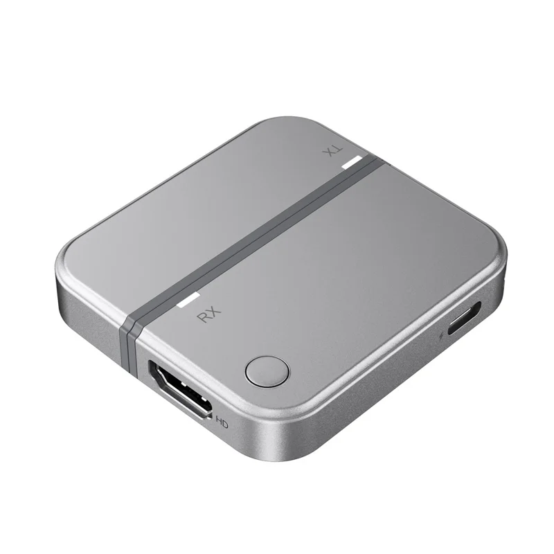 CHD09 Wireless Video Audio HD Transmitter Receiver Set Screen Display Adapter for TV Projector Monitor - Black + Grey