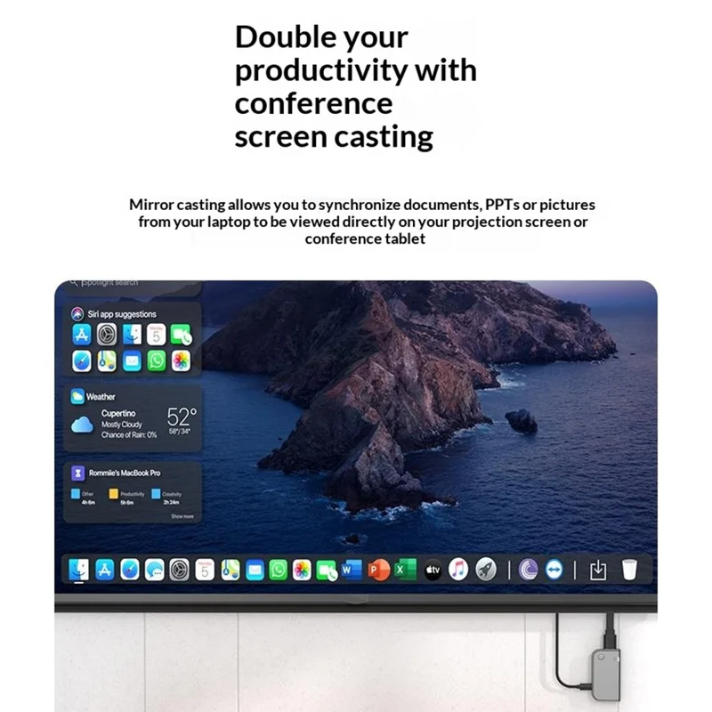 CHD09 Wireless Video Audio HD Transmitter Receiver Set Screen Display Adapter for TV Projector Monitor - Black + Grey