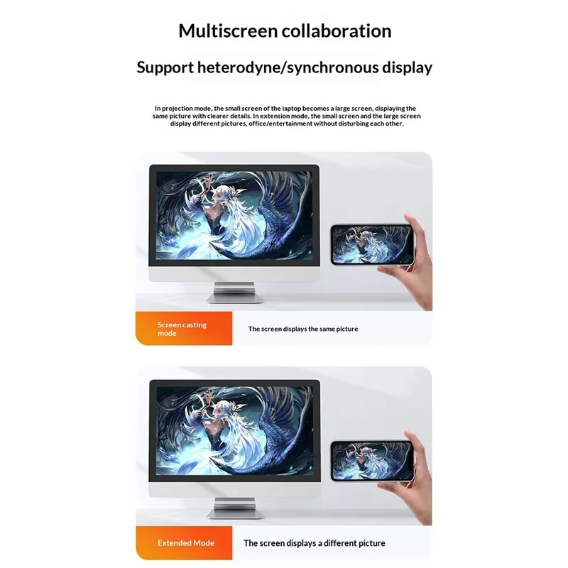 CHD09 Wireless Video Audio HD Transmitter Receiver Set Screen Display Adapter for TV Projector Monitor - Black + Grey