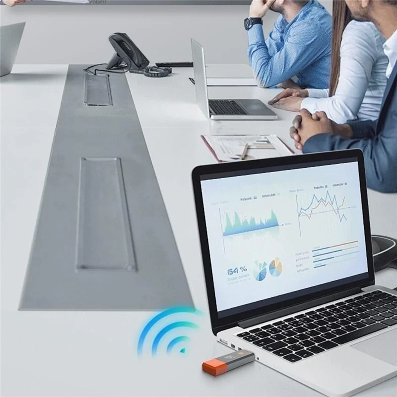 A016 HD Wireless Transmitter Receiver Portable HDMI Extender Adapter for TV Projector Monitor - Grey