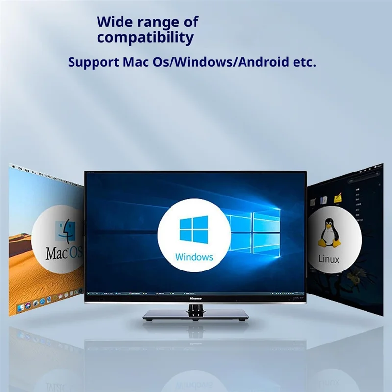 LDNIO DS-124UC USB-A + Type-C to 3-Port USB 3.0 RJ45 Gigabit Ethernet Splitter Hub for Laptop PC - Grey