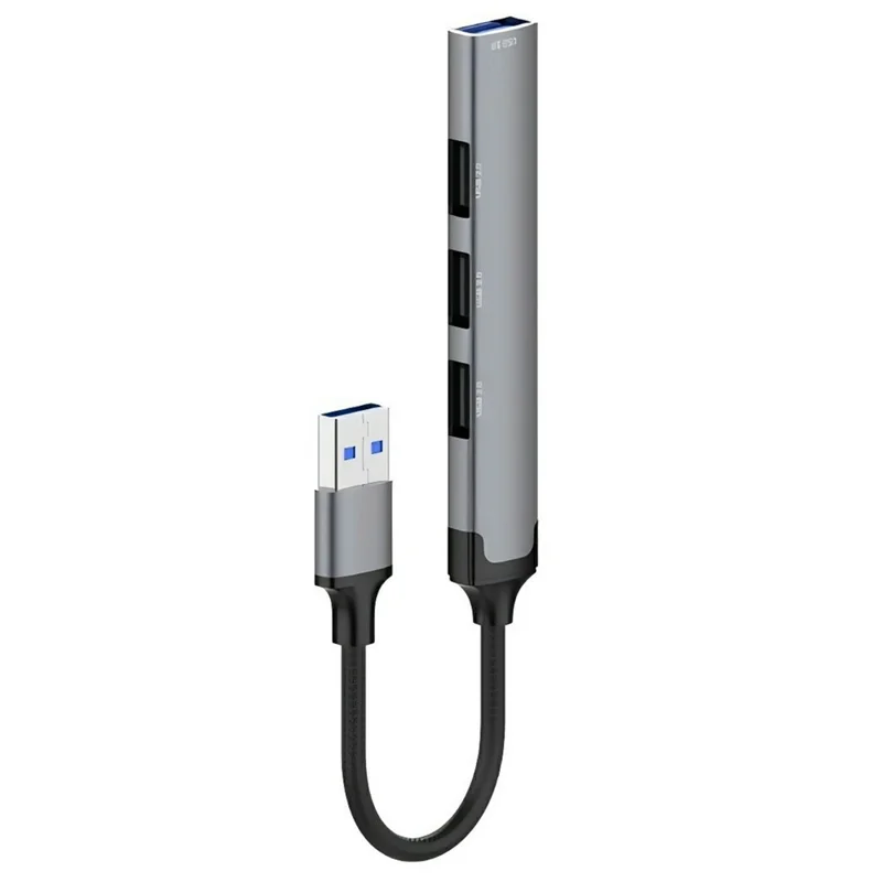 LDNIO DS-44U 4 in 1 USB Hub USB 3.0 + 3 USB 2.0 Adapter 5Gbps High Speed Splitter - Grey