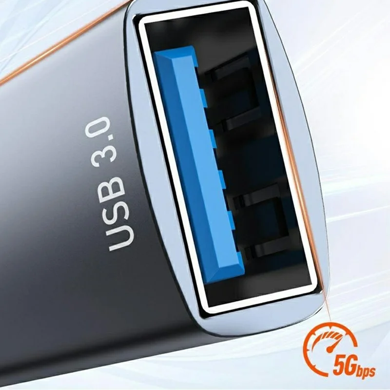 LDNIO DS-74C Concentrador USB-C de 4 en 1, Adaptador USB 3.0 + 3x Type-C 2.0 para Portátil, Tablet y Teléfono - Gris