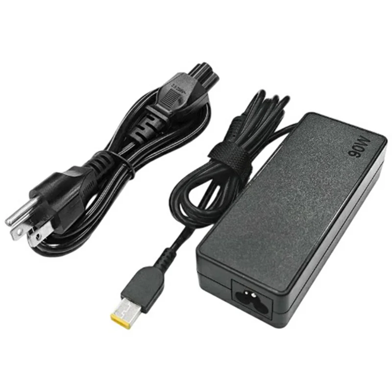 Für Lenovo ThinkPad T460 / T550 / X250 / E450 90W Laptop-Ladegerät Netzteil 20V / 4,5A gelber quadratischer Stecker – US-Stecker