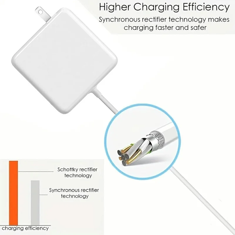 85 W Mag1 L-Tip-Netzteil für MacBook Pro 13 Zoll (2012) / (2011) / (2009) A1278 / MacBook 13 Zoll (2010) A1342 – US-Stecker