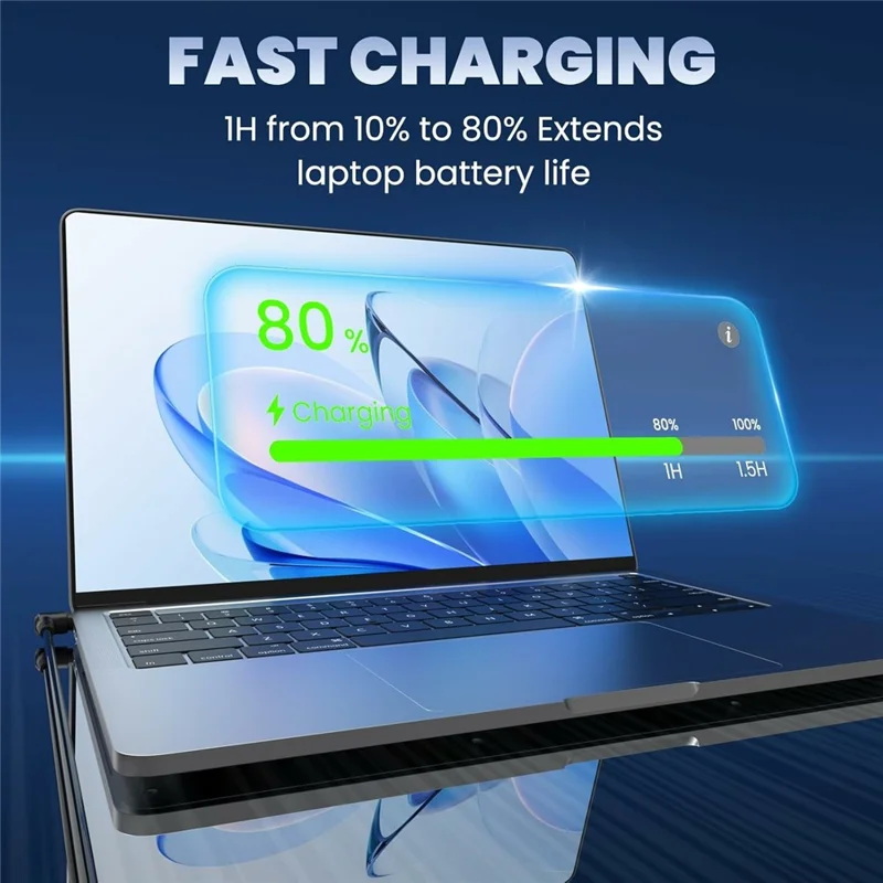 65W Laptop Charger 20V 3.25A for Lenovo IdeaPad 3 / IdeaPad 5 / Flex 5 Power Adapter 4.0x1.7mm - EU Plug