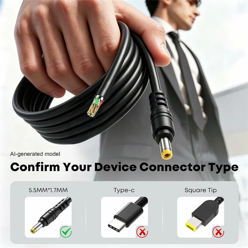 65W 19V 3.42A Laptop Charger for Acer Aspire E1 / E15 / V3 / V5 / V7 5.5x1.7mm Power Adapter - US Plug