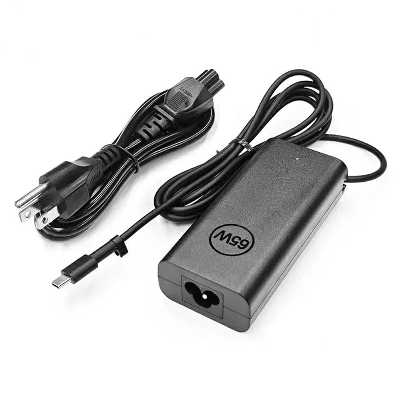 65 W USB-C PD-Ladegerät 20 V 3,25 A Netzteil für Dell Pro 14 / Pro 16 / 14 Plus – US-Stecker