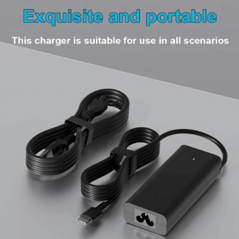 65 W USB-C PD-Ladegerät 20 V 3,25 A Netzteil für Dell Pro 14 / Pro 16 / 14 Plus – US-Stecker