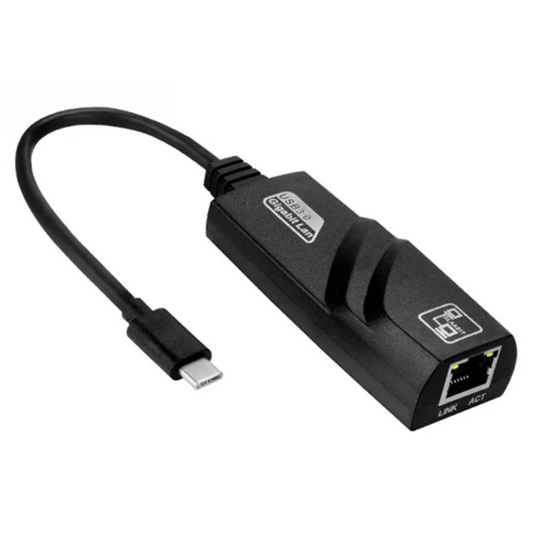 JSM USB 3.1 Type-C à RJ45 Gigabit Ethernet 1000 Mbps Adaptateur de Connecteur Réseau