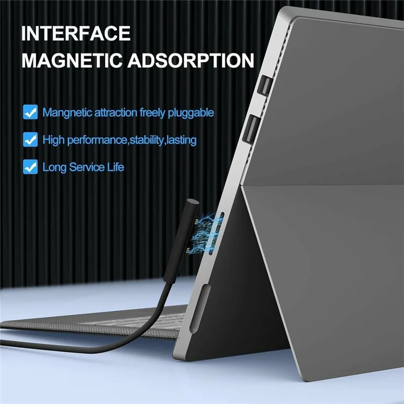 44W Laptop Charger for Microsoft Surface Pro 3 / 4 / 5 / 6 / 7 15V / 2.58A Power Adapter with 5V / 1A USB Port - US Plug