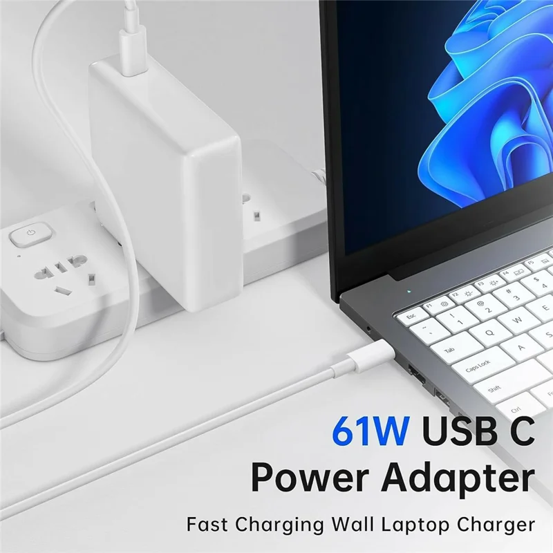 61W USB-C Power Adapter for MacBook Pro 13 inch (2019) / (2018) / (2017) / (2016) Laptop Charger with Type-C Cable - EU Plug
