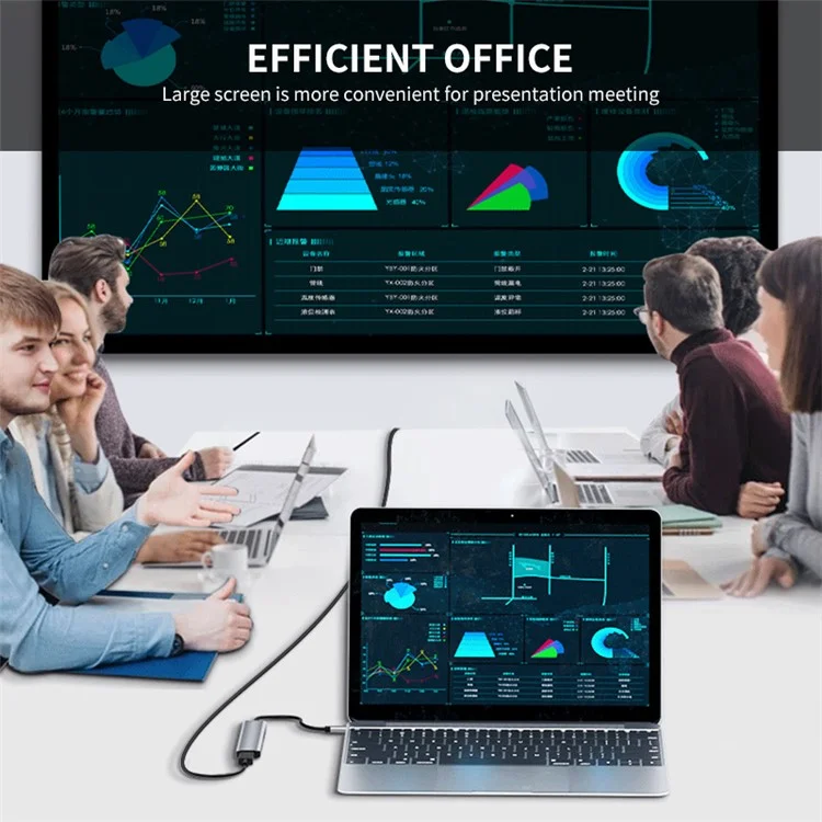 ENKAY HAT PRÍNCIPE Estación de concentrador de extensión Type-C a salida de vídeo HD 4K + Puerto PD de 87 W + 2 ranuras de lector de tarjetas de memoria + USB 2.0 + USB 3.0 + Puerto USB-C para computadora portátil