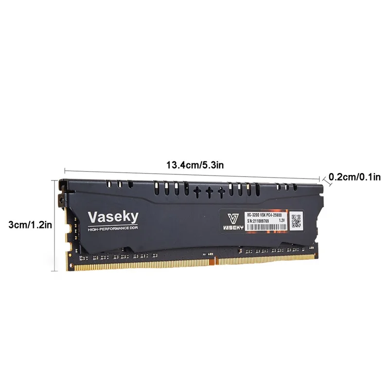 VASEKY DDR3 2G 1333MHz Fast Response Computer Memory Stick Desktop PC Memory Module for No Lag Playing Games