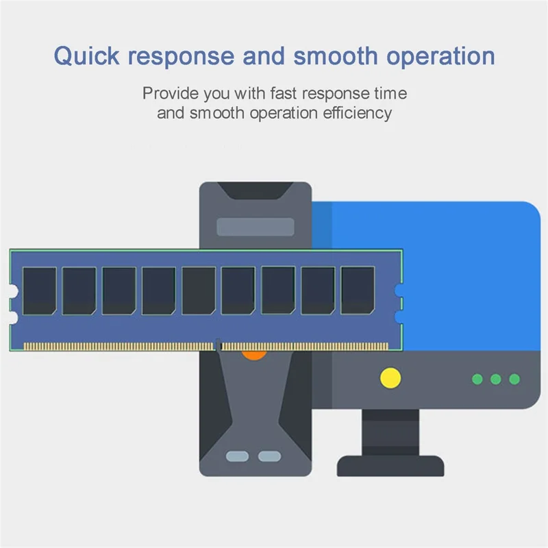 VASEKY DDR3 2G 1333MHz Fast Response Computer Memory Stick Desktop PC Memory Module for No Lag Playing Games