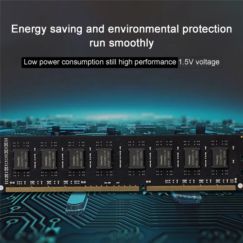 VASEKY DDR3 2G 1600MHz Smooth Operation Computer Memory Stick Replacement Part Fast Response Desktop PC Memory Module