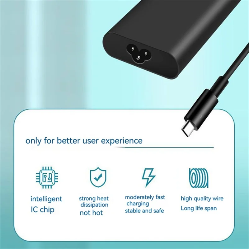 For 65W Dell Laptop Power Adapter Type-C Interface Laptop Charger - US Plug