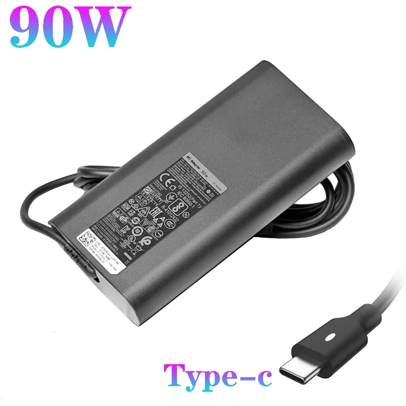 USB-C Charger Adapter 20V 4.5A 90W Laptop AC Power Adapter for Dell Latitude Series - AU Plug