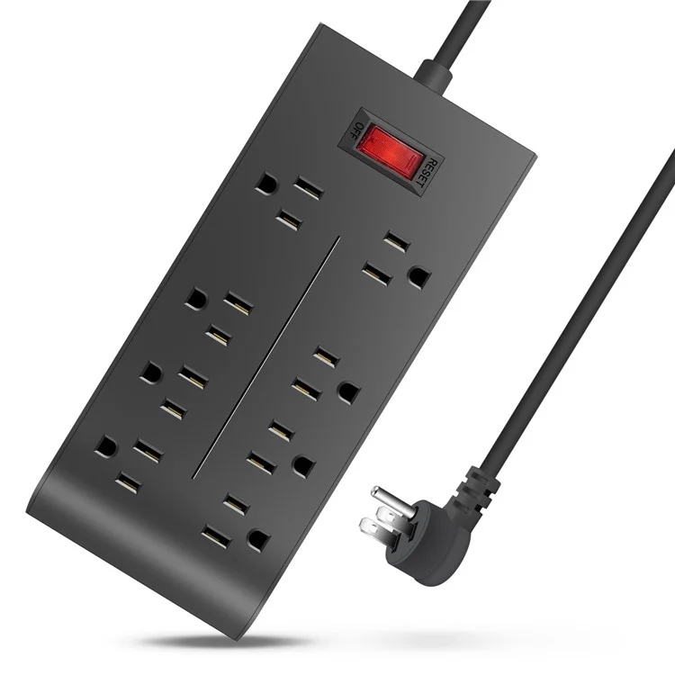 U8 US Plug Surge Protection Power Strip Charging Station Powerstrip with 8 Outlets