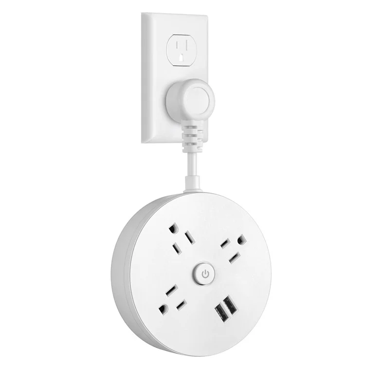 EL-13 US Pugl Pull Hanging Travel Power Strip 3 AC Tools 2 Estação de Carregamento Portátil USB