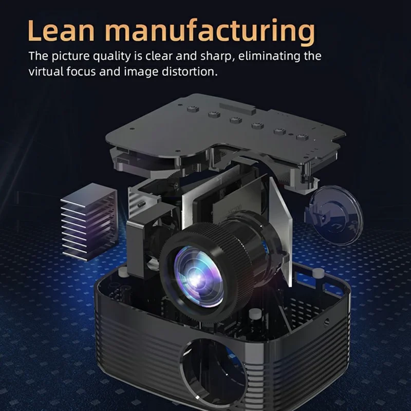 T11 Mini Portable Multi-Function Projector Home Theater HD Video Projector - US Plug