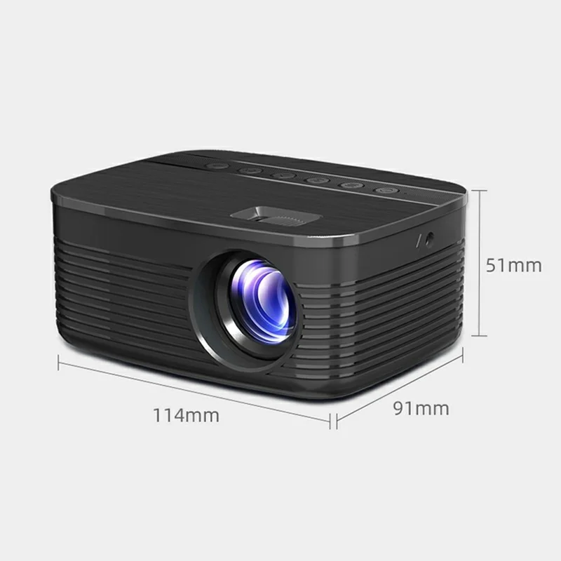 T11 Mini Portable Multi-Function Projector Home Theater HD Video Projector - UK Plug