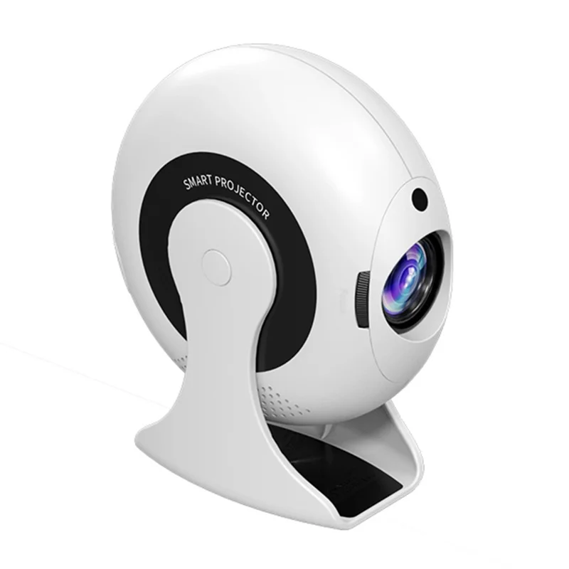 CD200 Android 11.0 Portable Projector 270 Degree Rotation Multifunction LCD Home Theater 1+8GB - EU Plug