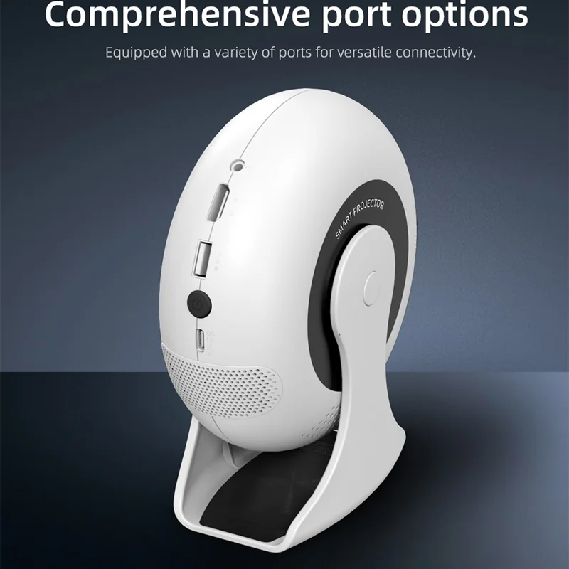 CD200 Android 11.0 Portable Projector 270 Degree Rotation Multifunction LCD Home Theater 1+8GB - EU Plug