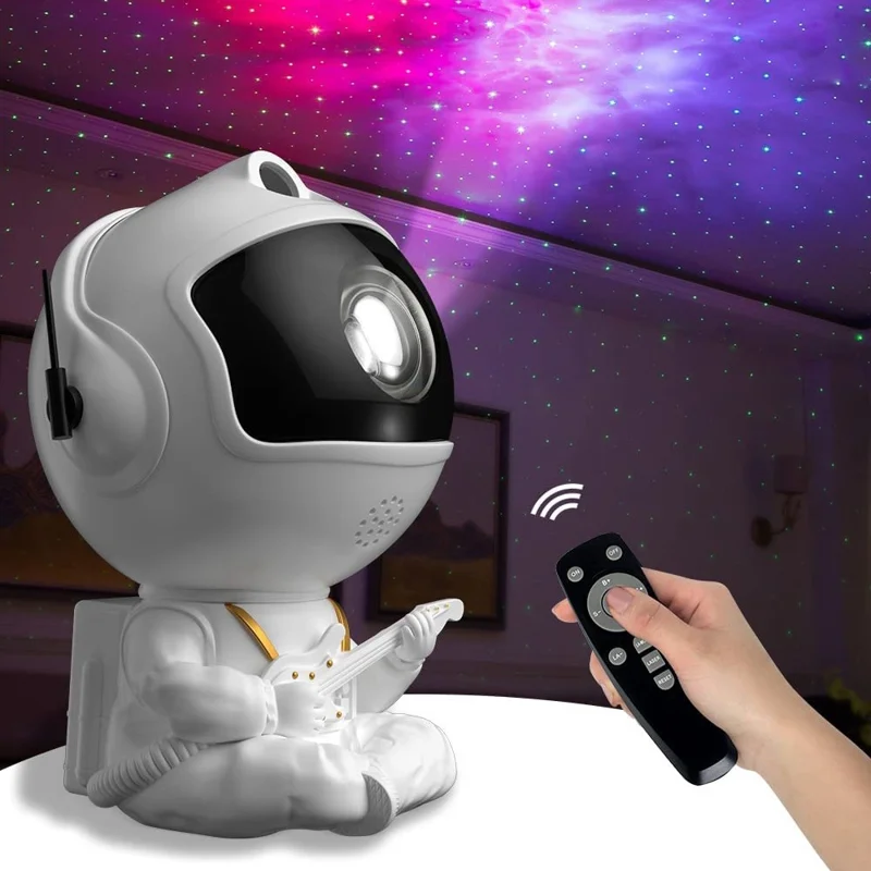 Astronaut Projector Starry Sky Galaxy Projector Night Light LED Lamp for Bedroom Room Decor - Star / Black