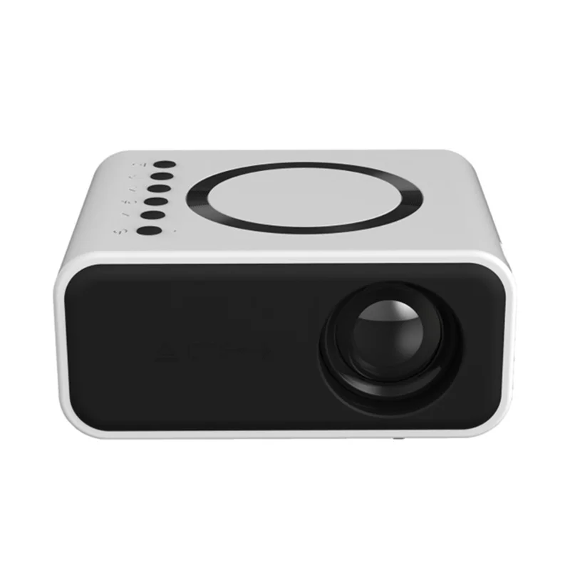 T300S 320x240 24ANSI Lumens LCD Projector Home Theater Mini Projector Support Wired / Wireless Sync Screen - White / UK Plug