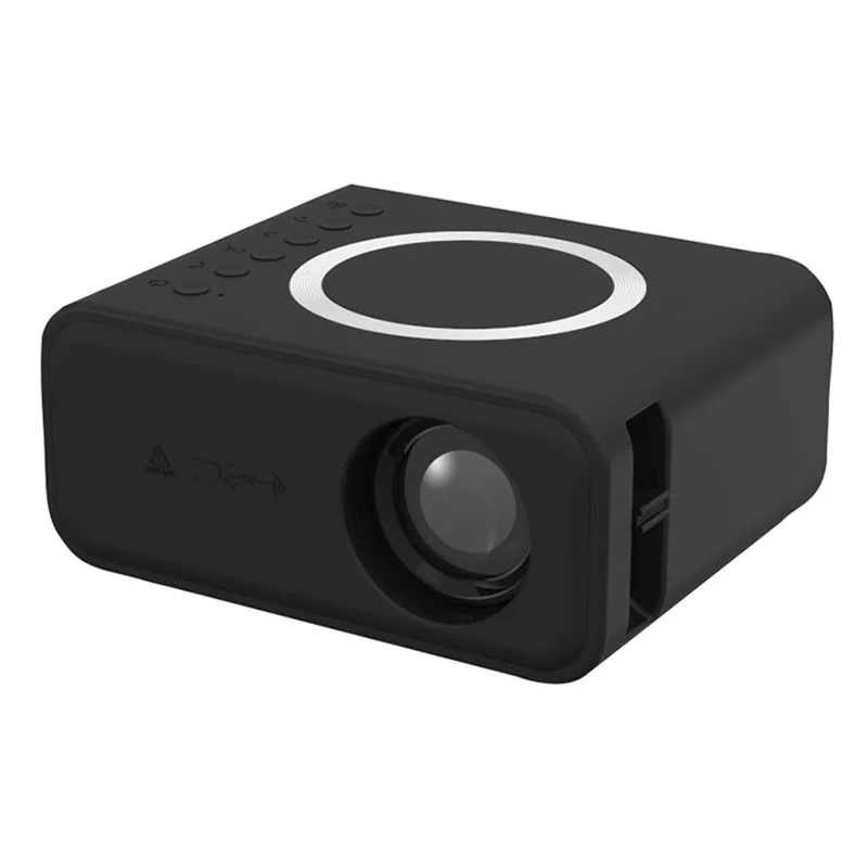 T300S 320x240 24ANSI Lumens LCD Projector Home Theater Mini Projector Support Wired / Wireless Sync Screen - Black / US Plug