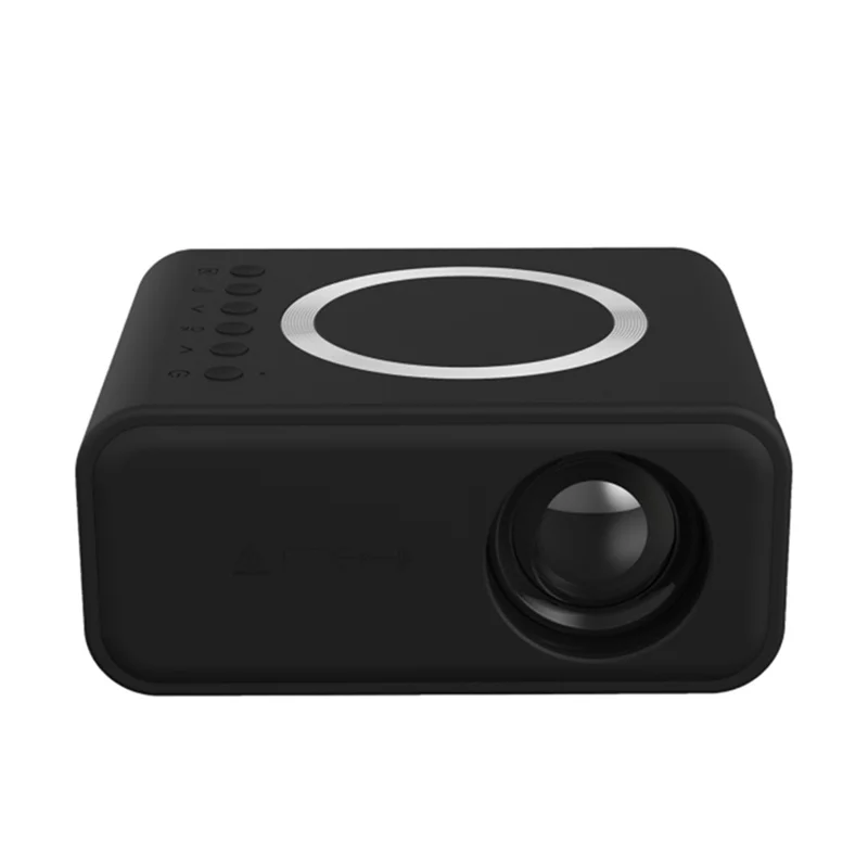 T300S 320x240 24ANSI Lumens LCD Projector Home Theater Mini Projector Support Wired / Wireless Sync Screen - Black / AU Plug