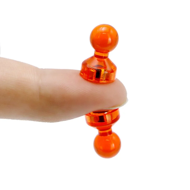 10PCS/Pack Assorted Color Magnetic Push Pins for Maps Whiteboards Refrigerators (Color Random)